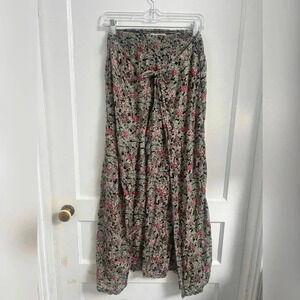 Denim & Supply Ralph Lauren Smocked Faux Wrap Gaucho Boho Granola Gypsy Pants XS
